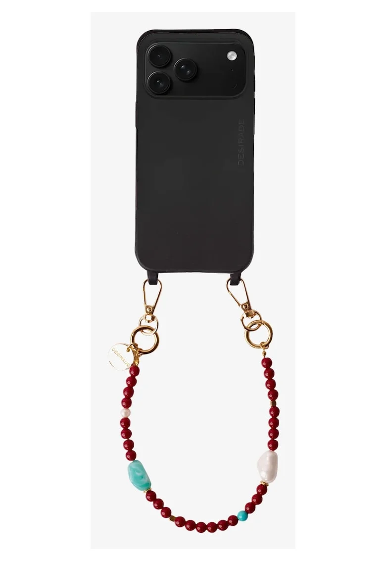 Bratara pentru telefon cu pietre naturale, Cherry, 32cm
