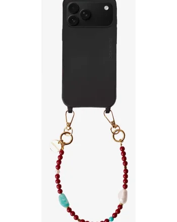 Bratara pentru telefon cu pietre naturale, Cherry, 32cm