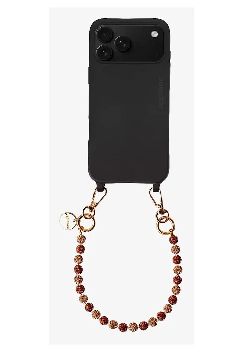 Bratara pentru telefon cu cristale, Cristal Amber, 32cm