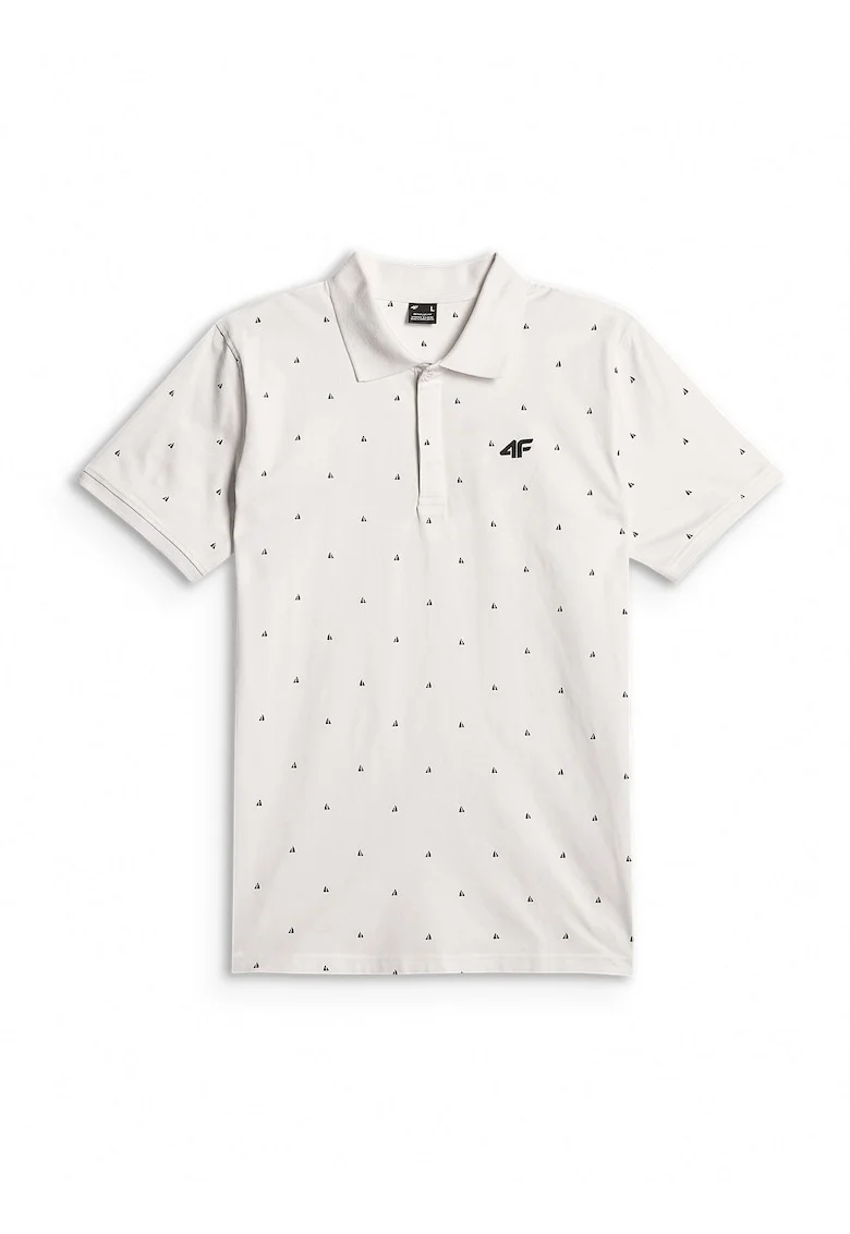 Tricou barbati,  regular, alb, din bumbac
