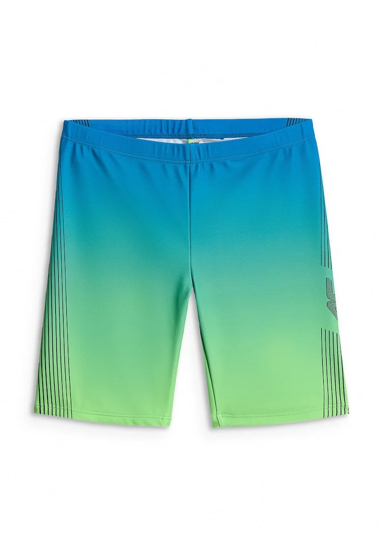 Pantaloni scurti de baie copii  uscare rapida, protectie UPF 30, Verde/Albastru