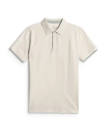 Tricou polo barbati,  crem, regular