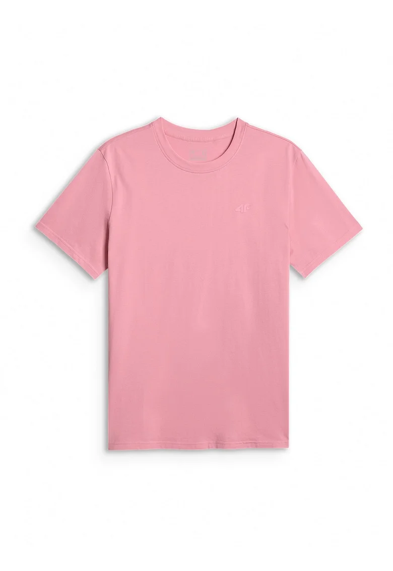 Tricou barbati,  roz, material usor, croiala regular