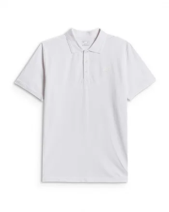 Tricou polo,  barbati, culoare alb, material bumbac