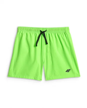 Pantaloni scurti de baie copii,  uscare rapida, verde, poliester/elastan