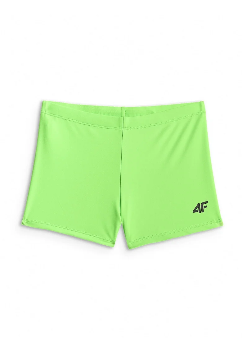 Pantaloni scurti de baie copii,  slim fit, verde, poliester-elastan