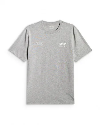 Tricou barbati  regular, gri, bumbac, croiala lejera