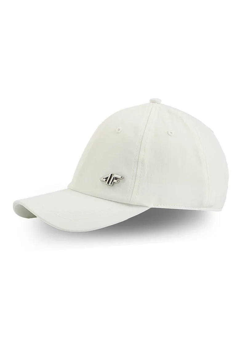 Sapca cu cozoroc  strapback unisex alb 58cm