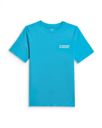 Tricou pentru copii,  regular, imprimeu sportiv, albastru, bumbac