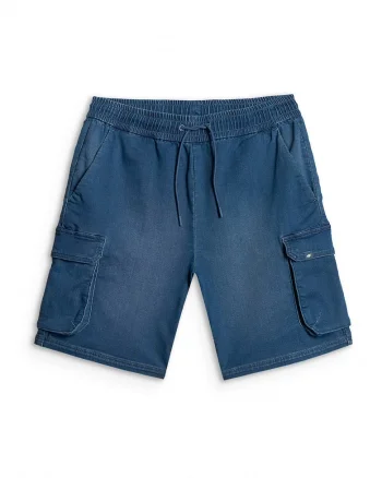 Pantaloni scurti cargo barbati  denim, talie reglabila, buzunare functionale