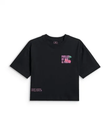 Tricou copii,  bumbac, croiala lejera, negru