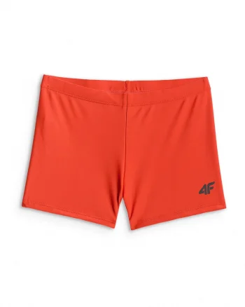 Pantaloni scurti de baie copii,  ajustabil, poliester|elastan, Rosu