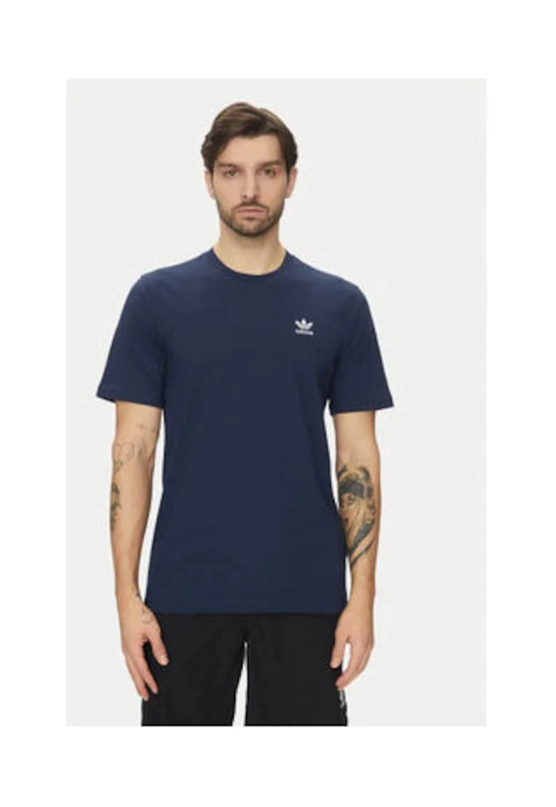Tricou cu logo mic din bumbac la baza gatului