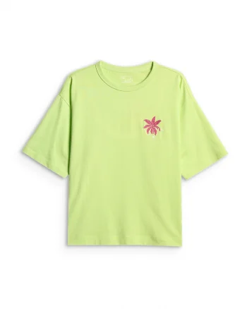 Tricou dama  boxy, verde, bumbac, lejeritate si confort