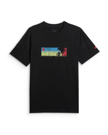 Tricou barbati,  regular fit, negru, bumbac, maneca scurta