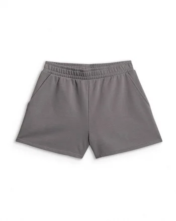 Pantaloni scurti  lejeri, talie medie, bumbac, cu buzunare laterale, pentru femei