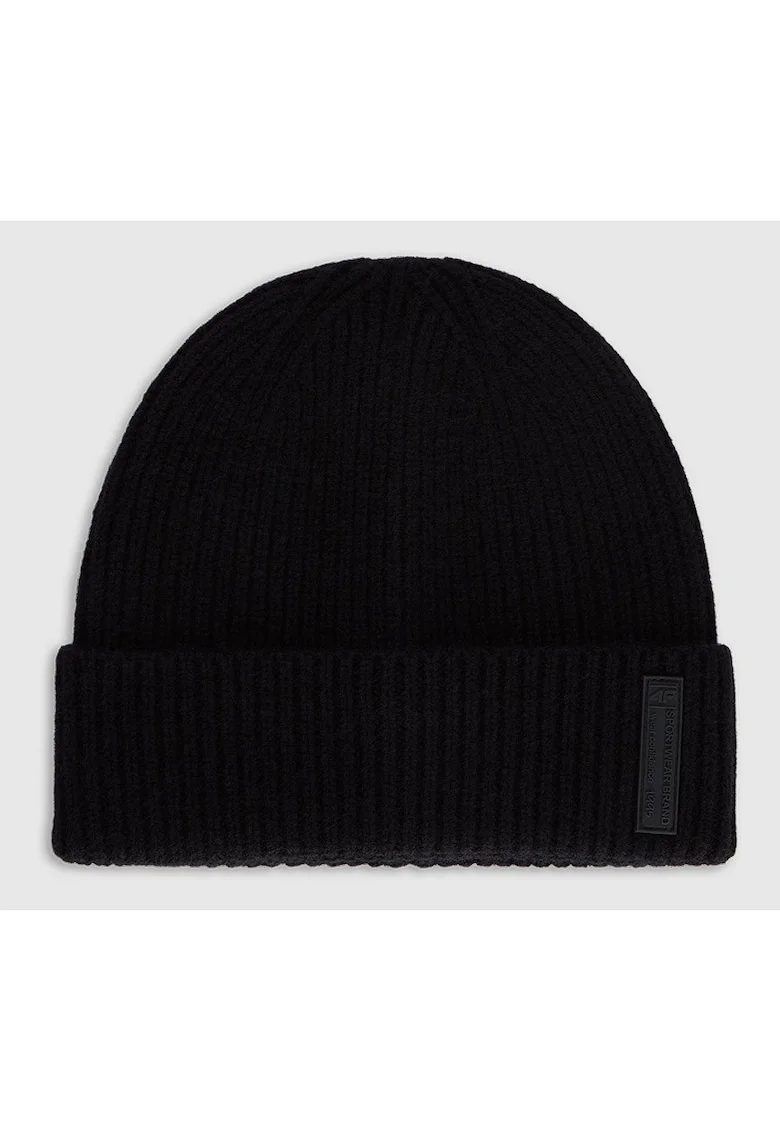 Caciula beanie  barbati lana negru