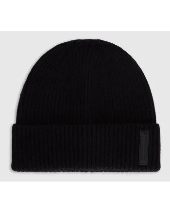 Caciula beanie  barbati lana negru