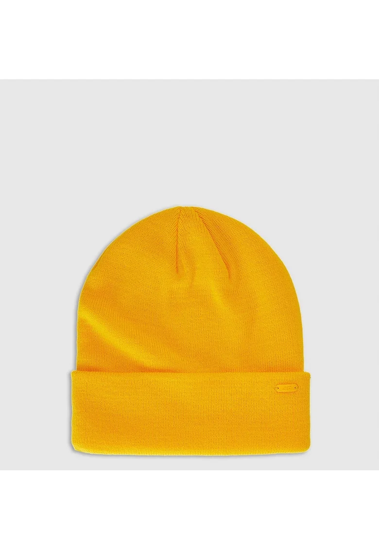 Caciula unisex  acril, clasic, iarna, galben