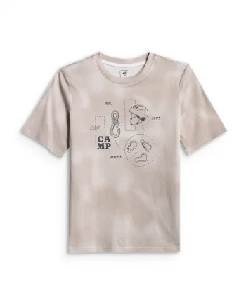 Tricou copii  regular, bej, bumbac, confortabil