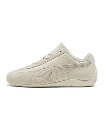 Pantofi sport Speedcat Python II cu imprimeu logo, Bej deschis