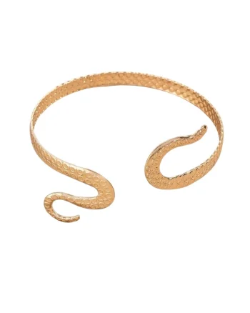 Bratara aurie, ajustabila, de brat, forma de sarpe, Rola C25