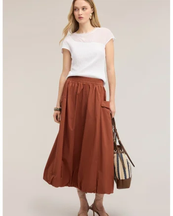 Tricou din bumbac cu model uni, Alb