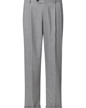 ,Pantaloni casual cu buzunare frontale, Gri