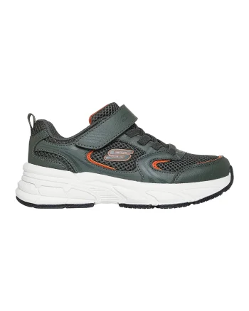 Pantofi sport Retro-Graph cu detalii logo, Verde masliniu