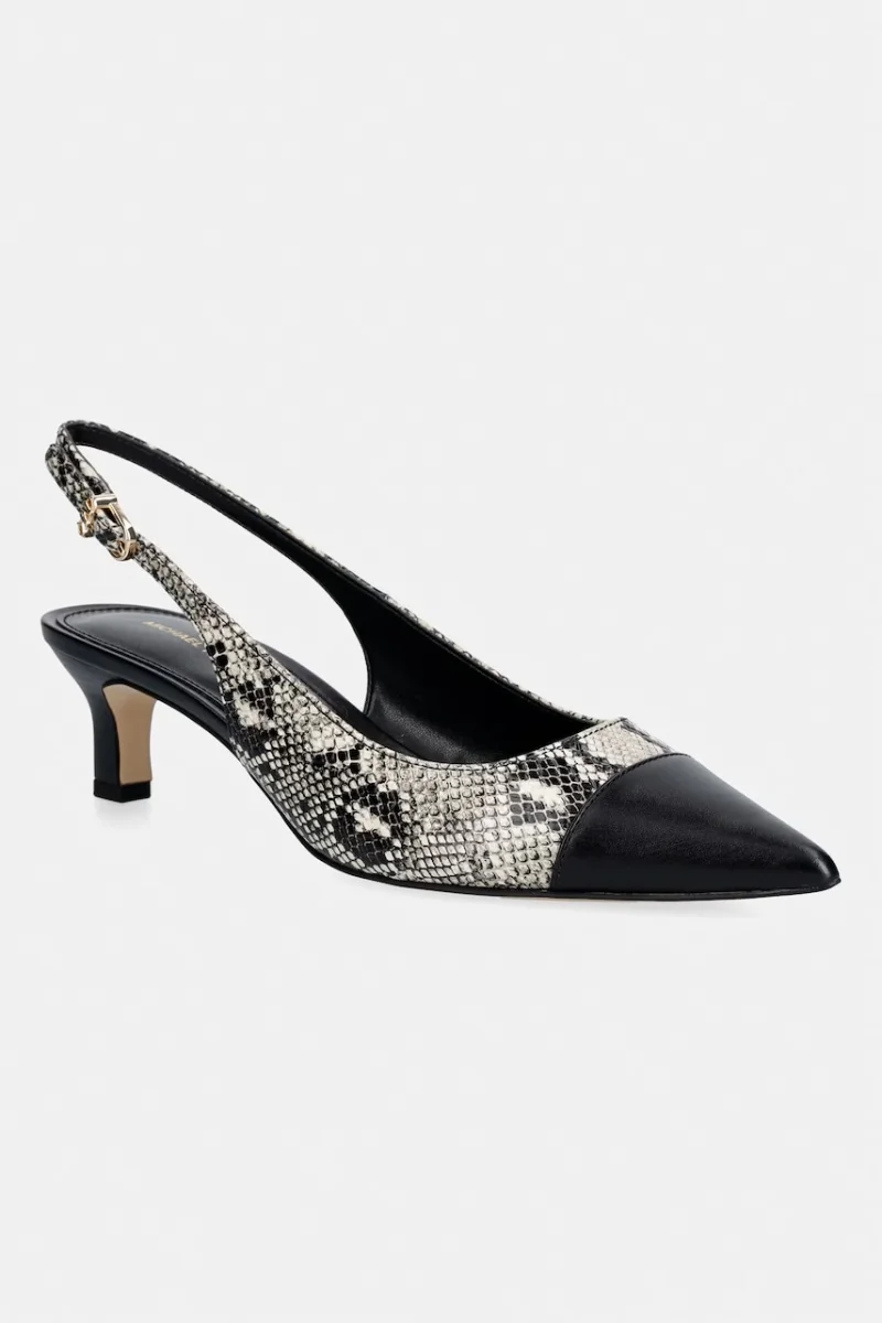 MICHAEL Michael Kors pantofi cu toc stiletto din piele Amara Toe Cap Sling Pump