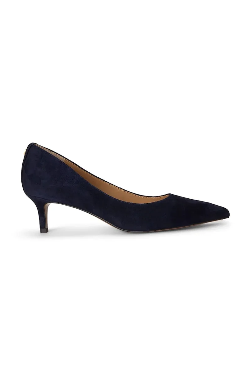 Lauren Ralph Lauren pantofi cu toc stiletto din piele întoarsă Adrienne