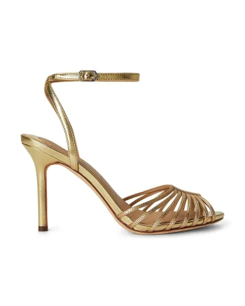 Lauren Ralph Lauren sandale cu toc cui din piele Mckayla