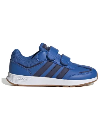 Pantofi sport Tensaur Switch de piele ecologica cu velcro, Albastru inchis/Negru stins