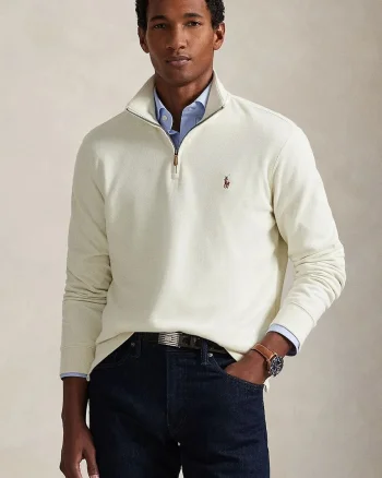 Polo Ralph Lauren pulover de bumbac 40/1 DBL KNIT JACQ