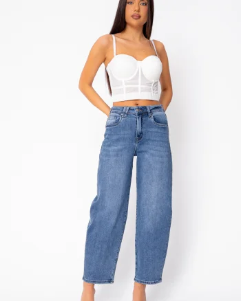 Blugi lungi elastici Blue