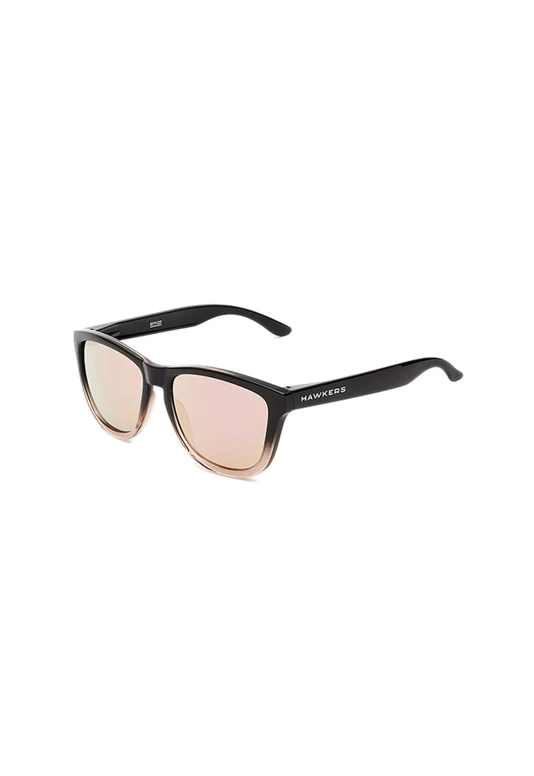 Ochelari de soare cu rama in degrade Fusion, Negru/Roz prafuit