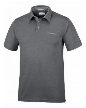Tricou polo barbati,  Modal/Poliester, Gri, 2XL