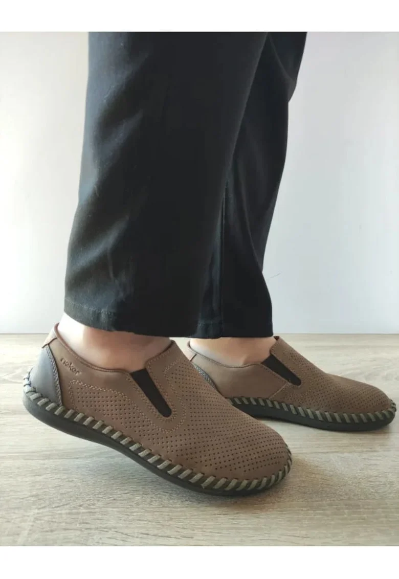 Pantofi Casual Perforati Barbati  B2460-25 - Maro, Maro