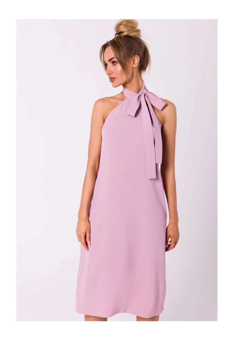 Made of Emotion Rochie midi pentru femei Gwenhwynna M736 neagră, Roz