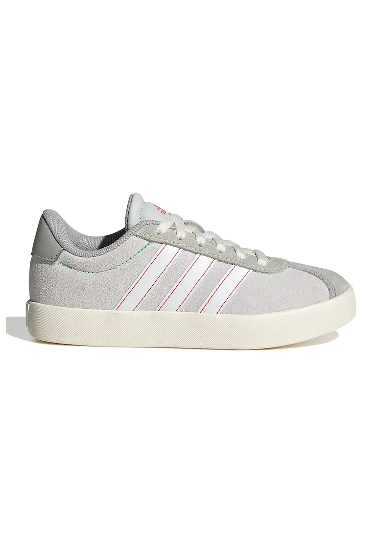 Pantofi sport VL Court 3.0 de piele intoarsa, Alb/Gri deschis