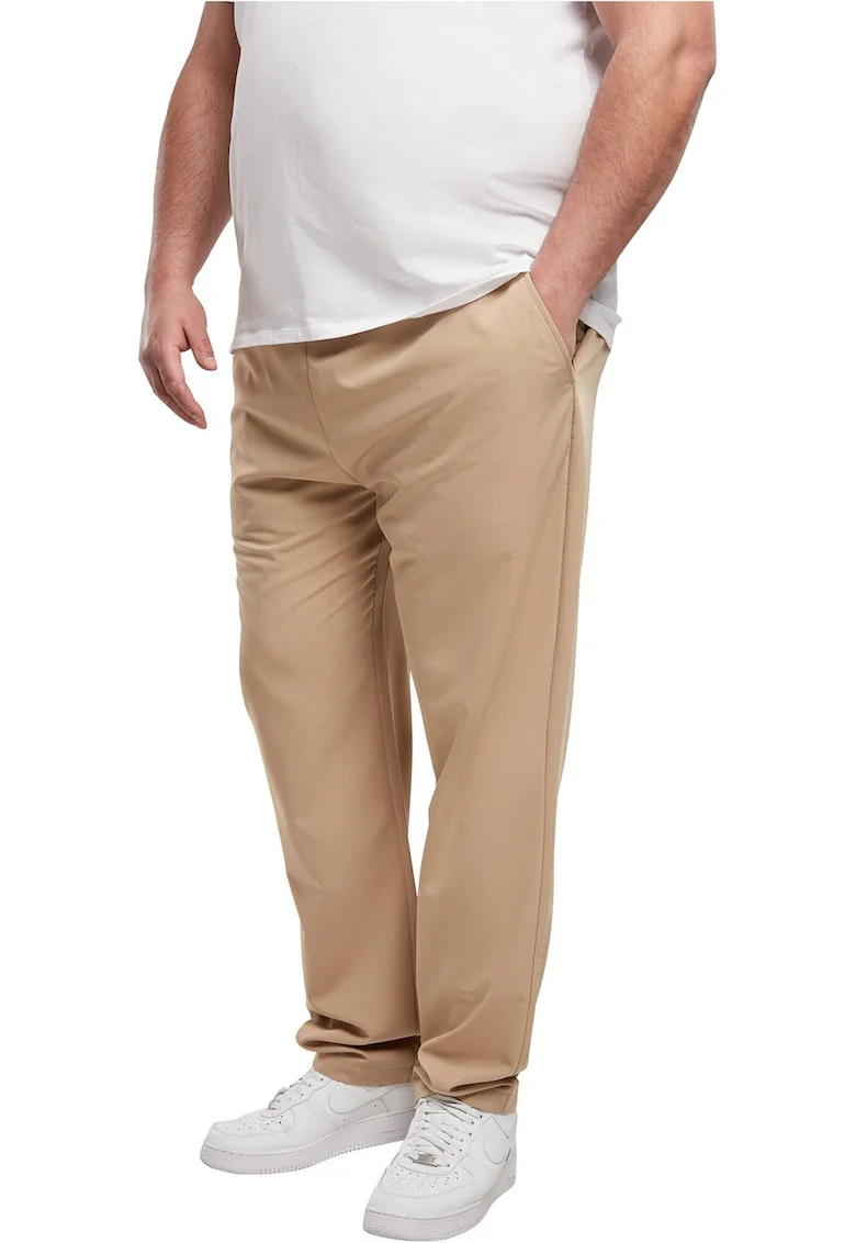 Pantaloni relaxed fit cu snur de ajustare, Bej inchis
