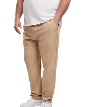 Pantaloni relaxed fit cu snur de ajustare, Bej inchis