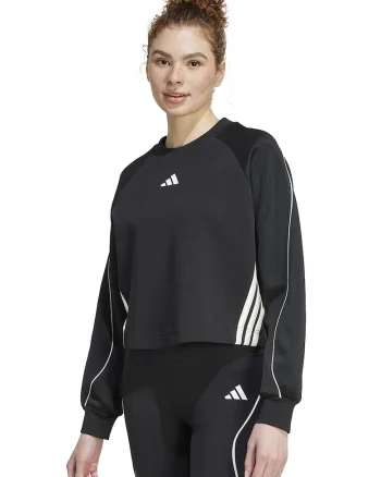 Bluza de trening cu maneci raglan Stadium, Negru stins/Alb murdar