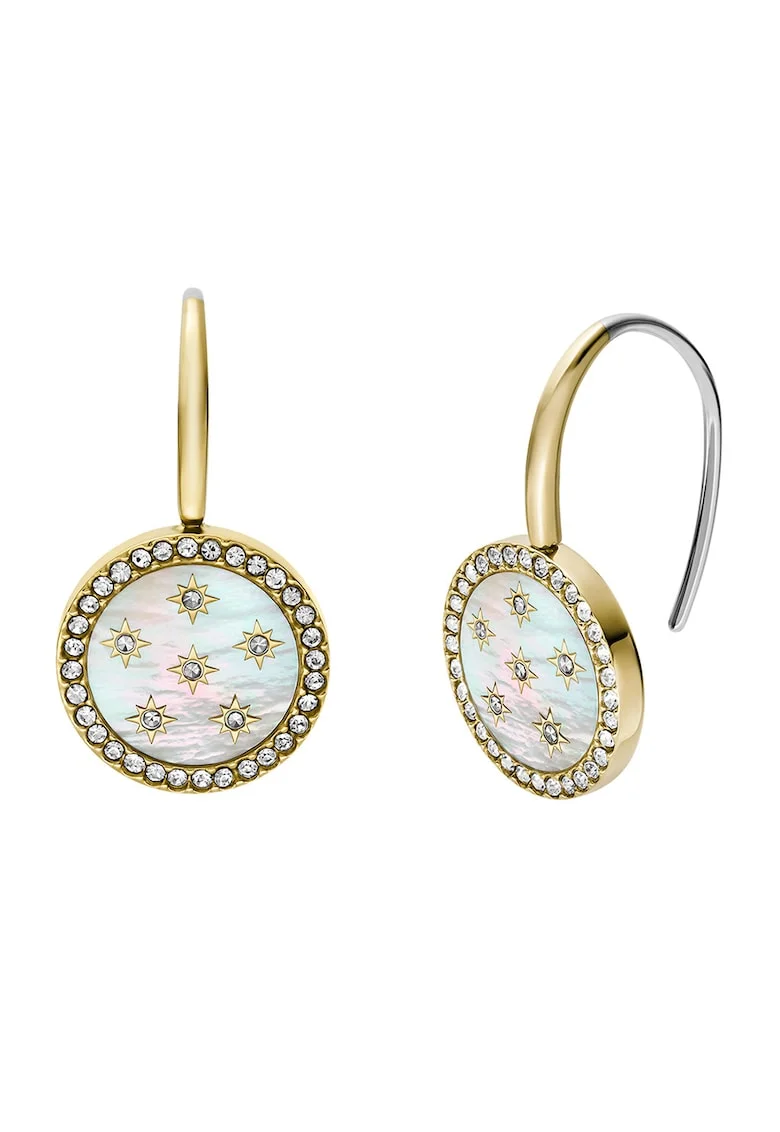 Cercei cu tija si Mother Of Pearl, Auriu