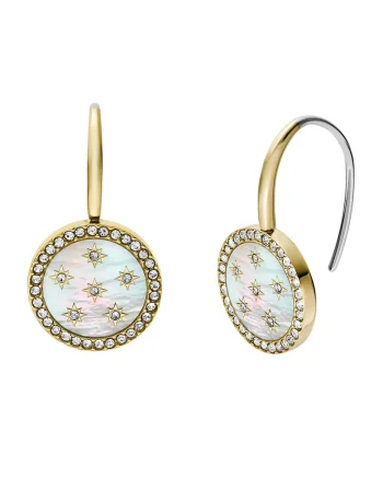 Cercei cu tija si Mother Of Pearl, Auriu