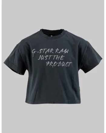 Tricou crop cu decolteu la baza gatului, Albastru inchis/Lila pal