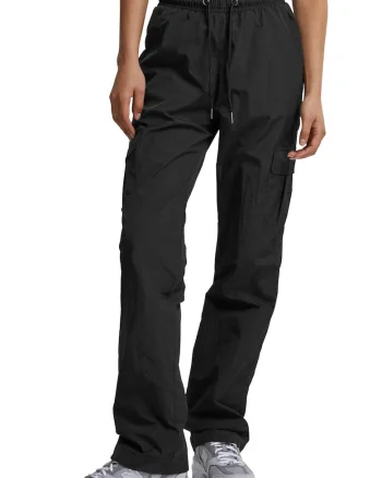Pantaloni cargo relaxed fit, Negru