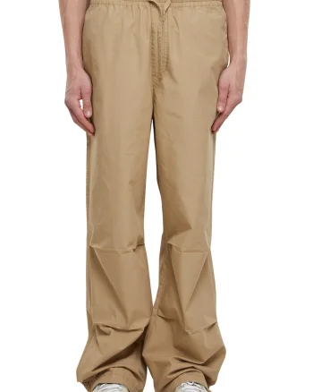 Pantaloni relaxed fit cu snur in talie, Bej