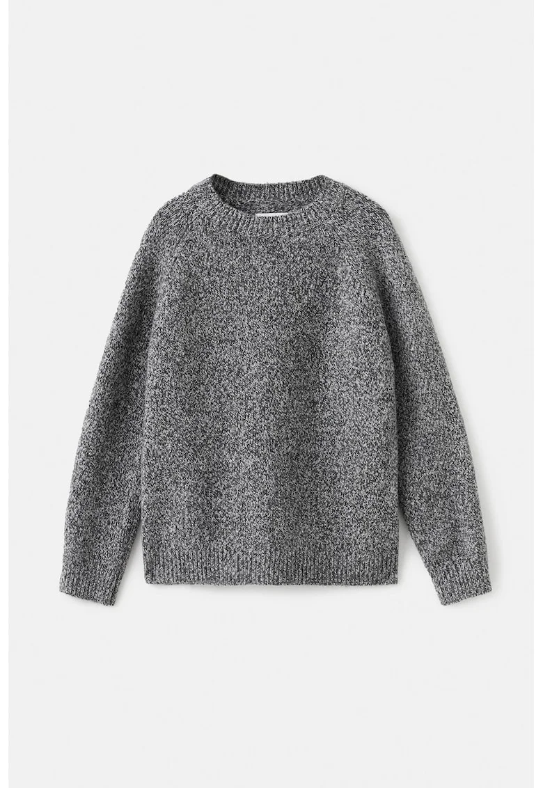 Pulover tricotat, Alb/Negru