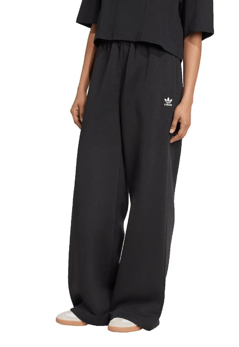 Pantaloni de trening lejeri cu croiala ampla, Negru